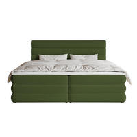 BOXBETT Alegre Olivgrün Chenille 140/200 cm - Schwarz/Olivgrün, Kunststoff/Textil (140/200cm) - Selsey