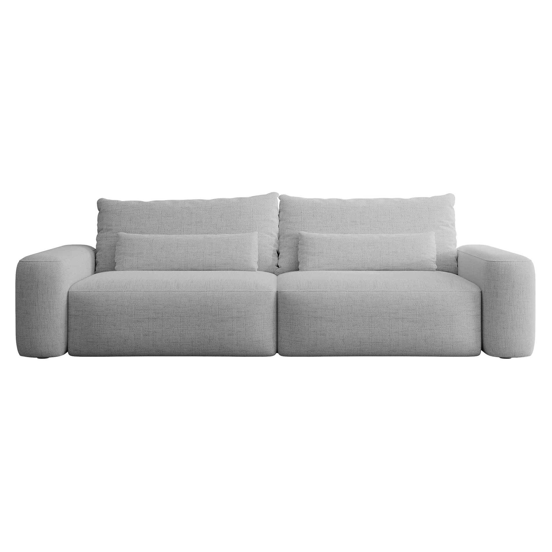 POHOVKA Carnos Sivá 3-miestna - čierna/sivá, textil/plast (257/82/105cm) - Selsey