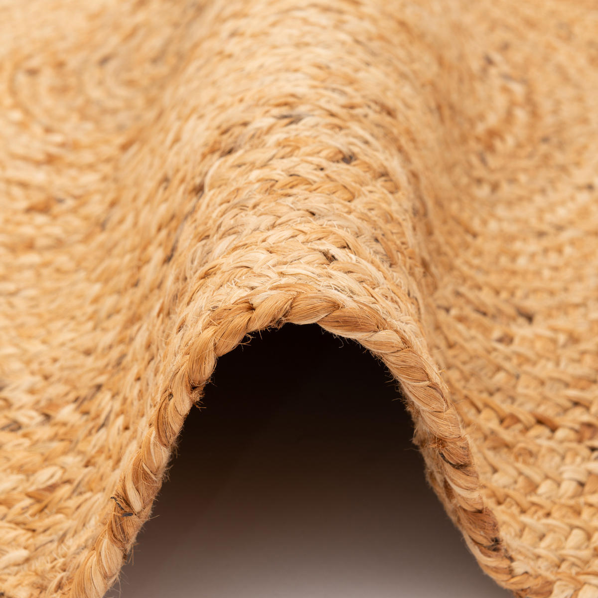 NATURFASER HANDGEFERTIGT JUTE TEPPICH NELE RUND - Beige, Textil (120/120cm) - Pergamon