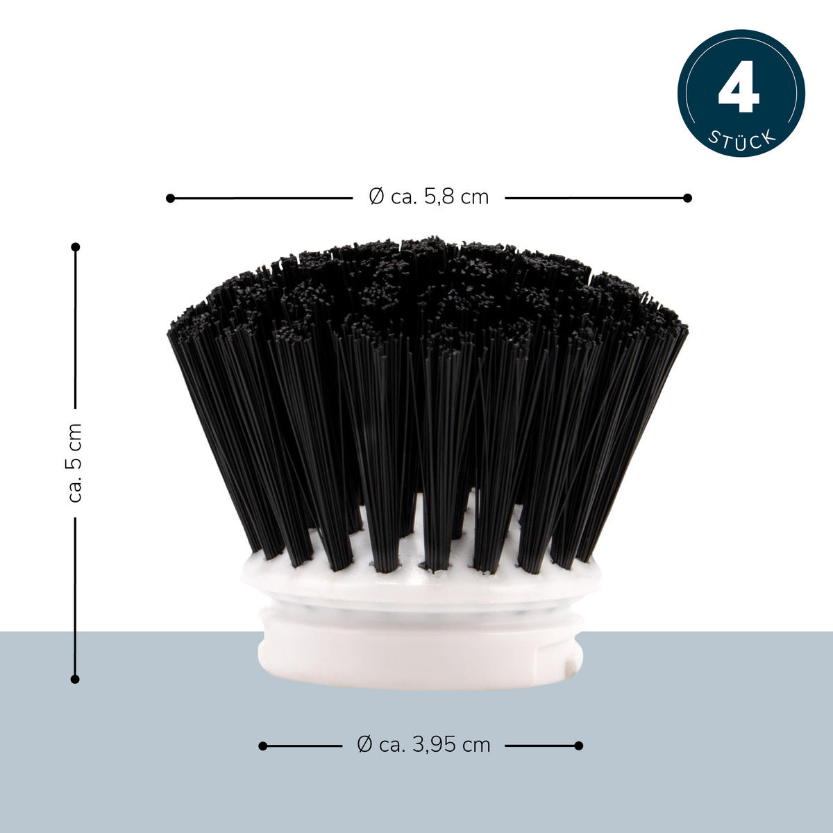 ERSATZBÜRSTEN, weiß - Weiß, Kunststoff (6.5/5/6.5cm) - bremermann