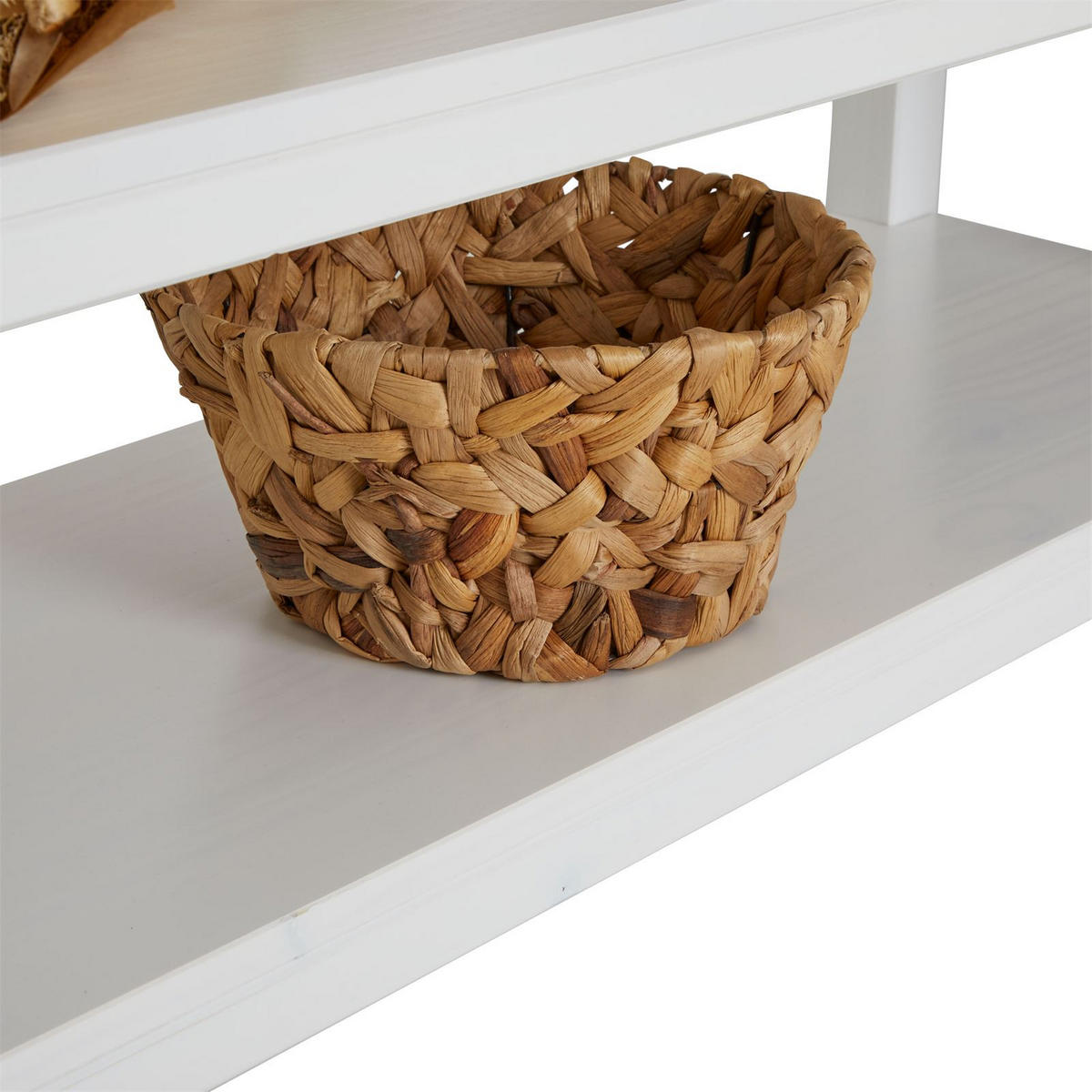KONSOLENTISCH TEQUILA - Weiß/Braun, Holz (37/110/78cm) - IDIMEX