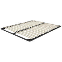 LATTENROST Schwarz Combourg - Schwarz, Metall (180/200cm) - Beliani