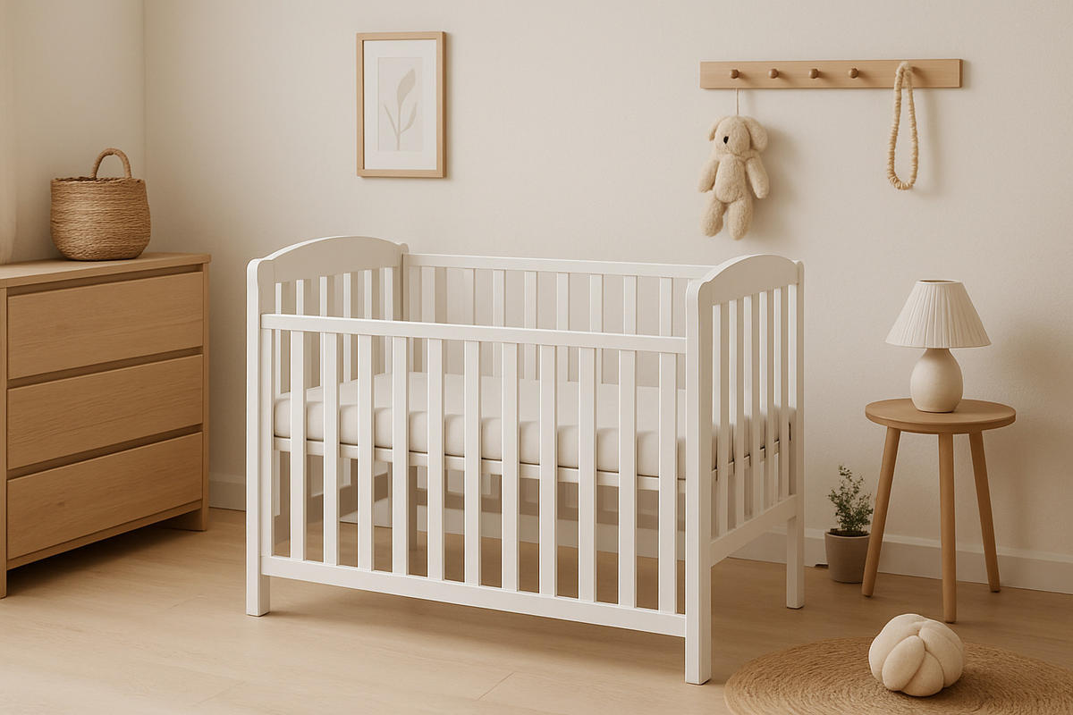 BEISTELLBETT Pino - Weiß, Holz - kiki design