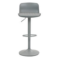 BARHOCKER Grau mit Drehfunktion und Höhenverstellung - Grau, Metall (44/80/43cm) - MIVRAY