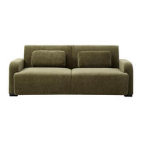 SCHLAFSOFA - 3 Personen - Stoff - Grün - - Grün, Textil (213/85/93cm) - Vente-Unique