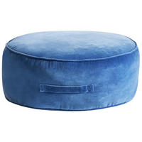 POUF Marineblau Yulle - Blau, Textil (60/25/60cm) - Beliani