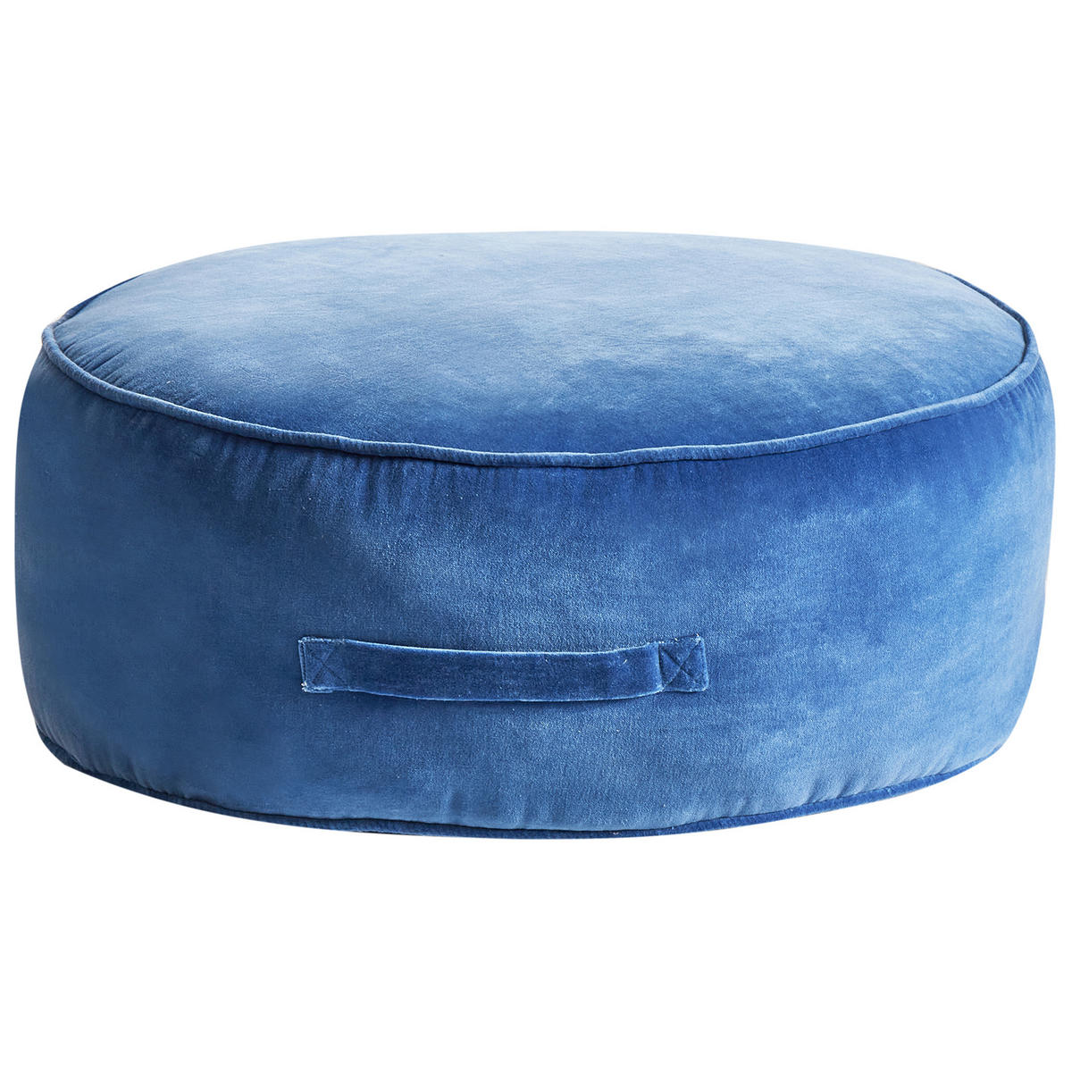 POUF Marineblau Yulle - Blau, Textil (60/25/60cm) - Beliani