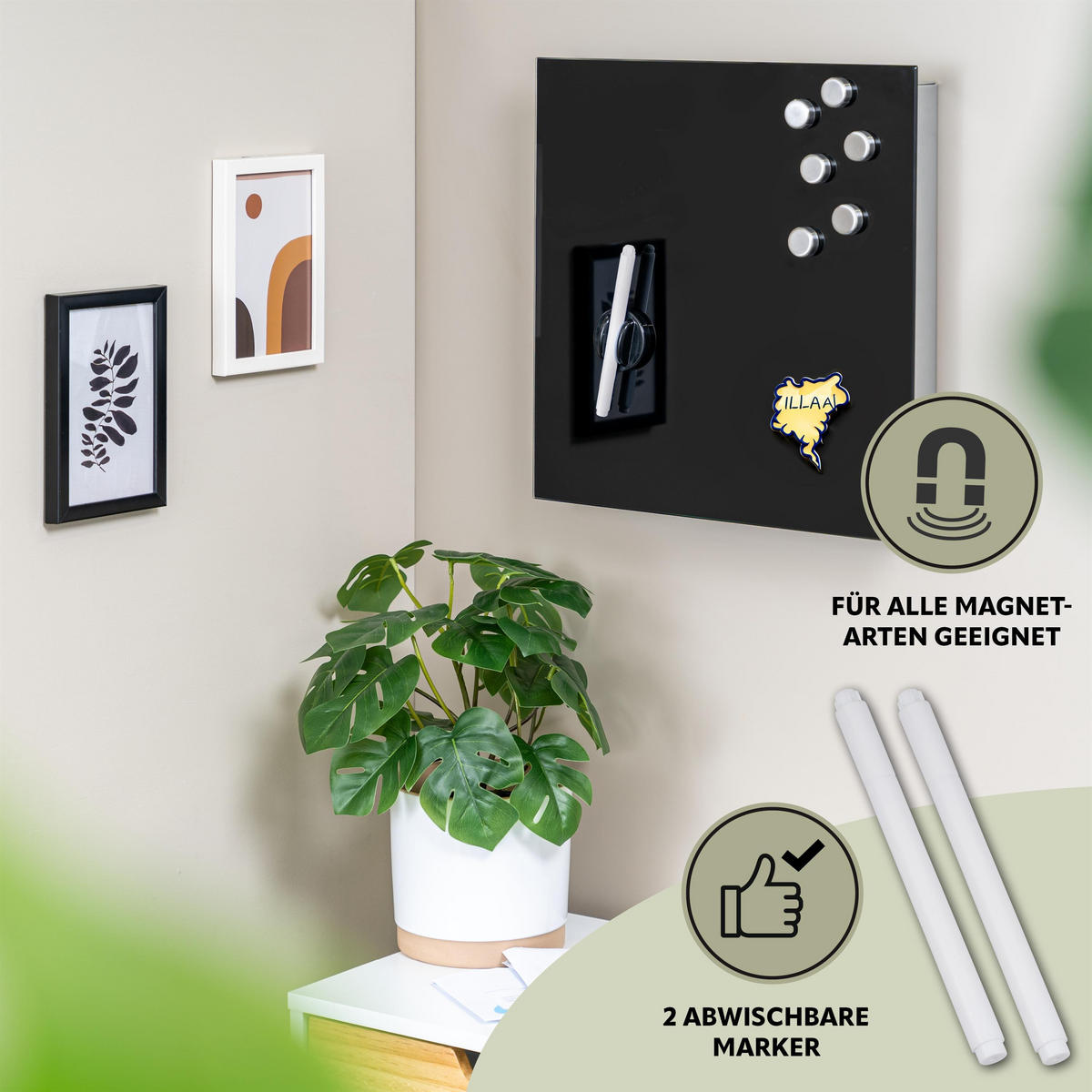 SCHLÜSSELKASTEN, schwarz, Metall - Schwarz, Metall (35/35/5cm) - bremermann