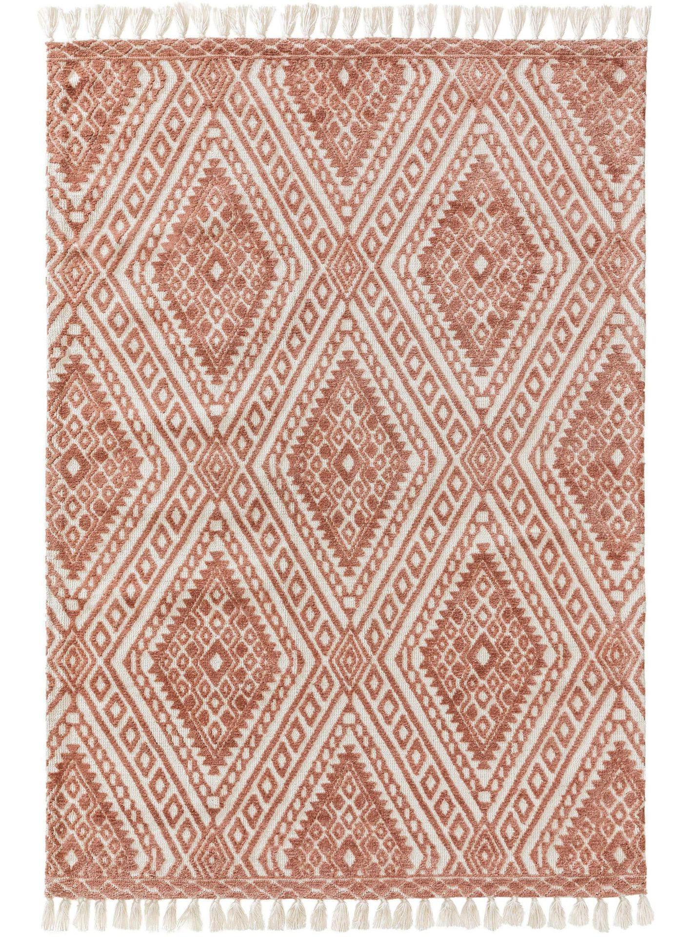 TEPPICH Elias Terracotta 160x230 cm - Braun, Textil (160/1cm) - KUNSTLOFT