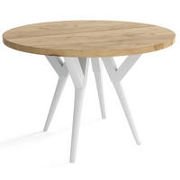TISCH Weiss Adi Ausziehbar - Weiß, Holzwerkstoff (100/100/76cm) - Sepro Meble