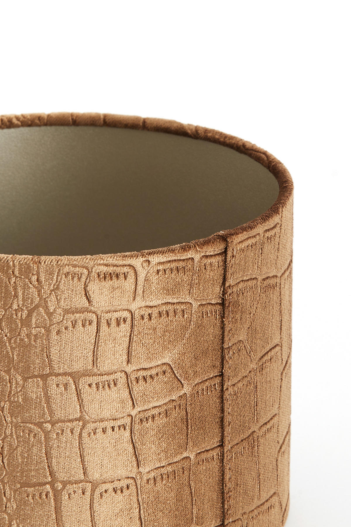 LAMPENSCHIRM Praya Braun Ø20/15 cm - Braun, Textil (20/20/15cm) - Light & Living