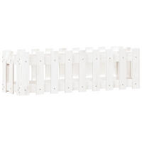 HOCHBEET Lattenzaun-Design Weiß 100x30x30 cm Massivholz Kiefer - Weiß, Holz (30/30/100cm) - furnicato