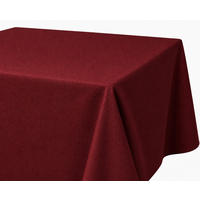 TISCHDECKE Leinenoptik 90/90 cm eckig bordeaux - Bordeaux, Kunststoff (90/90cm) - TiborTex