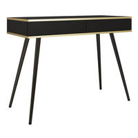 KONSOLENTISCH 102 cm Rodi mit Schublade, Schwarz - Schwarz, Holz (102/80/50cm) - Emporius