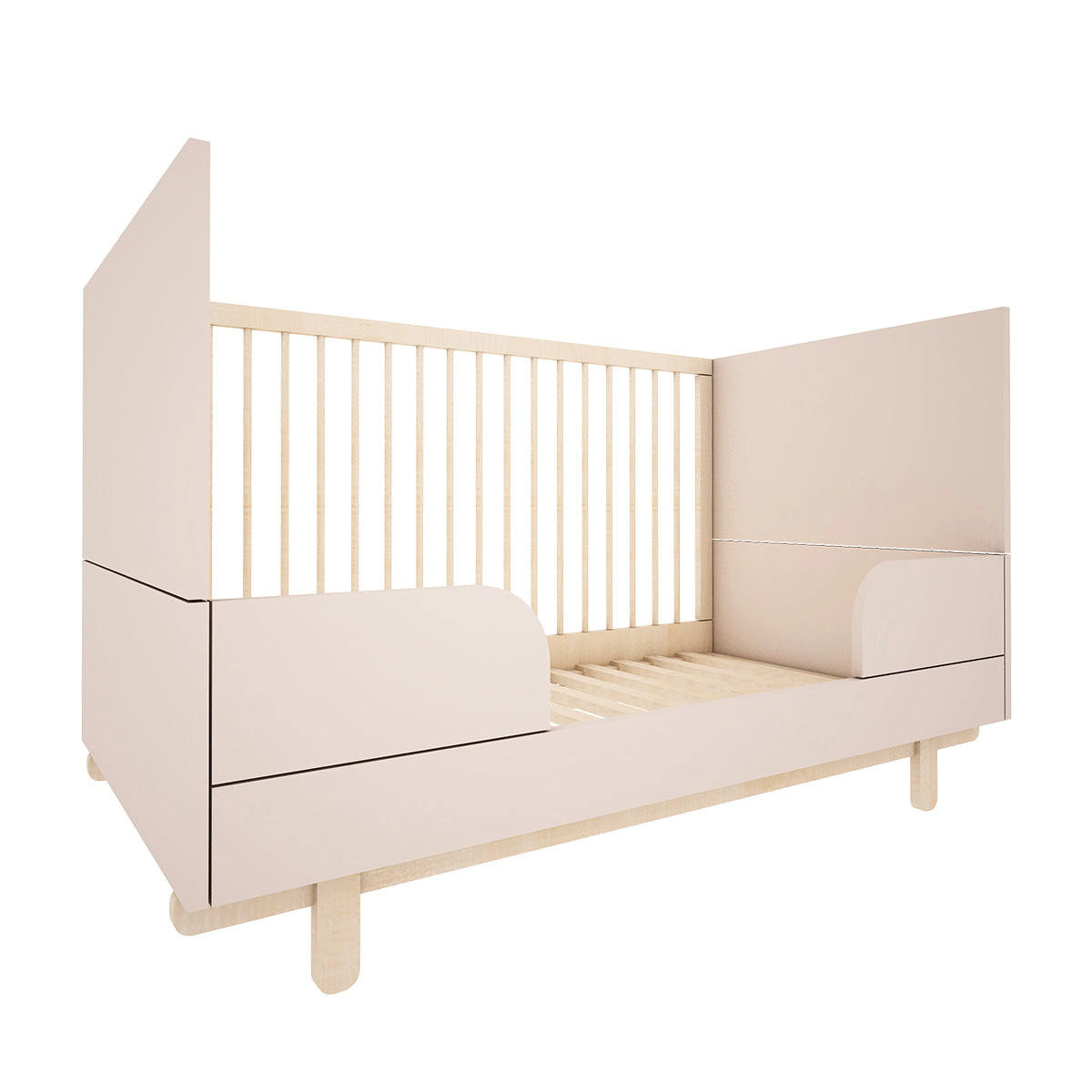 SOBA ZA BEBE 2-dijelniRomy bež - bež, drvni materijal (145/99/75cm) - Petits-meubles