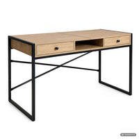 SCHREIBTISCH ELOSNIS 123 cm Artisan Eiche - Schwarz/Eiche Artisan, Holzwerkstoff (123/48/80.5cm) - Akord