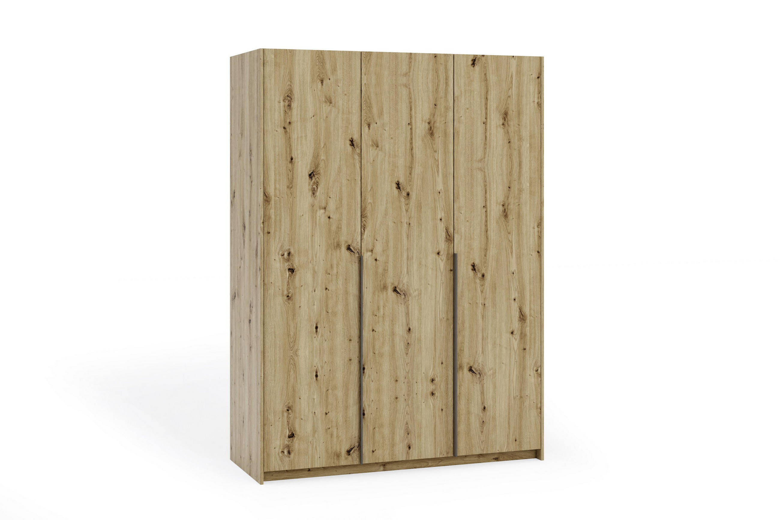 DREHTÜRENSCHRANK AMARA 148/204/58cm 3-türig Eiche Artisan - Eiche Artisan, Holzwerkstoff (148/204/58cm) - MASSENO