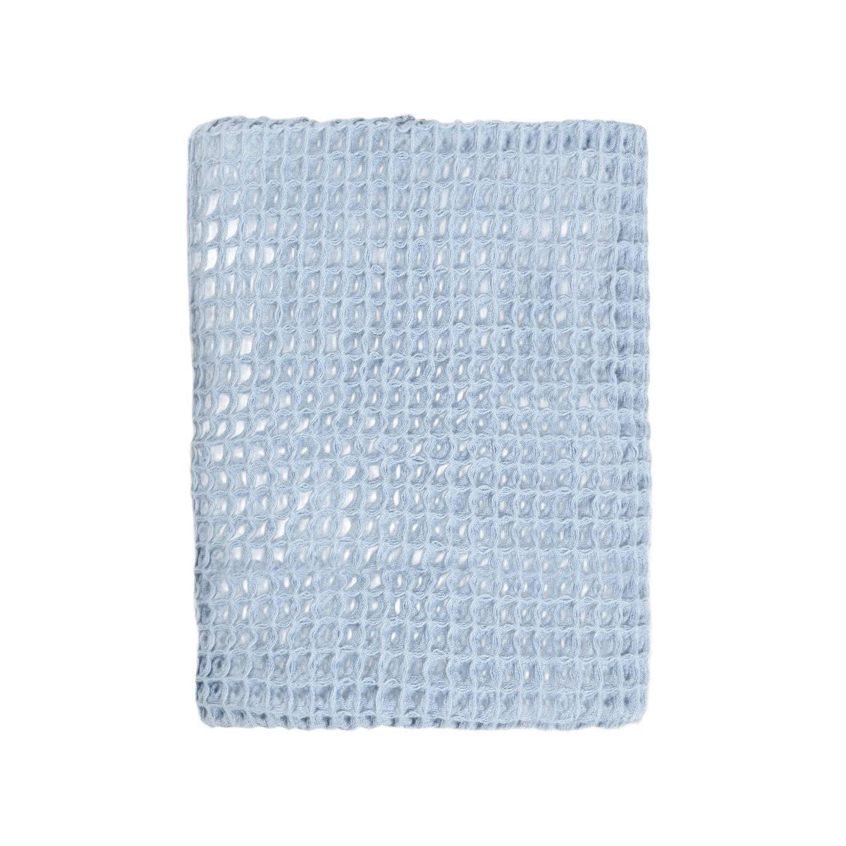 BADETUCH Vaffel blau 70/130 cm - Blau, Textil (70/130cm) - Homla