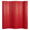 PARAVENT 250/200 cm Rot Raumteiler Bambus - Rot, Naturmaterialien (250/200/1cm) - Homestyle4u