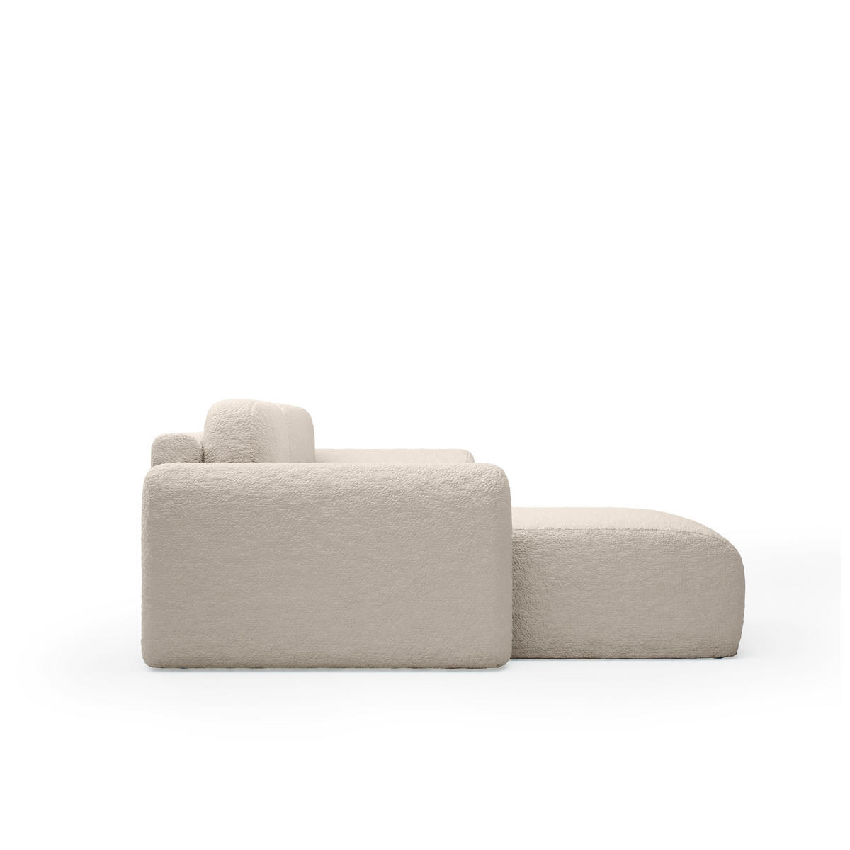 ECKSOFA mit Schlaffunktion Thekla, Beige - Beige, Textil (286/100cm) - Fedve