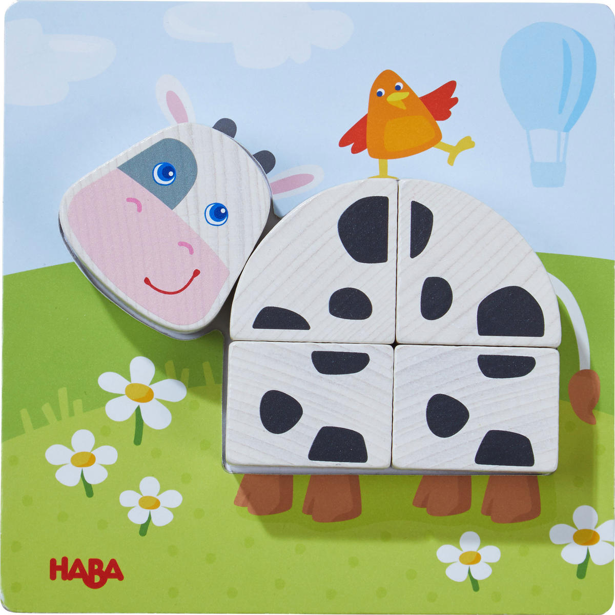 ZUORDNUNGSSPIEL Bauernhof, ab 18 Monaten - Multicolor, Naturmaterialien (27/5.5/37cm) - Haba