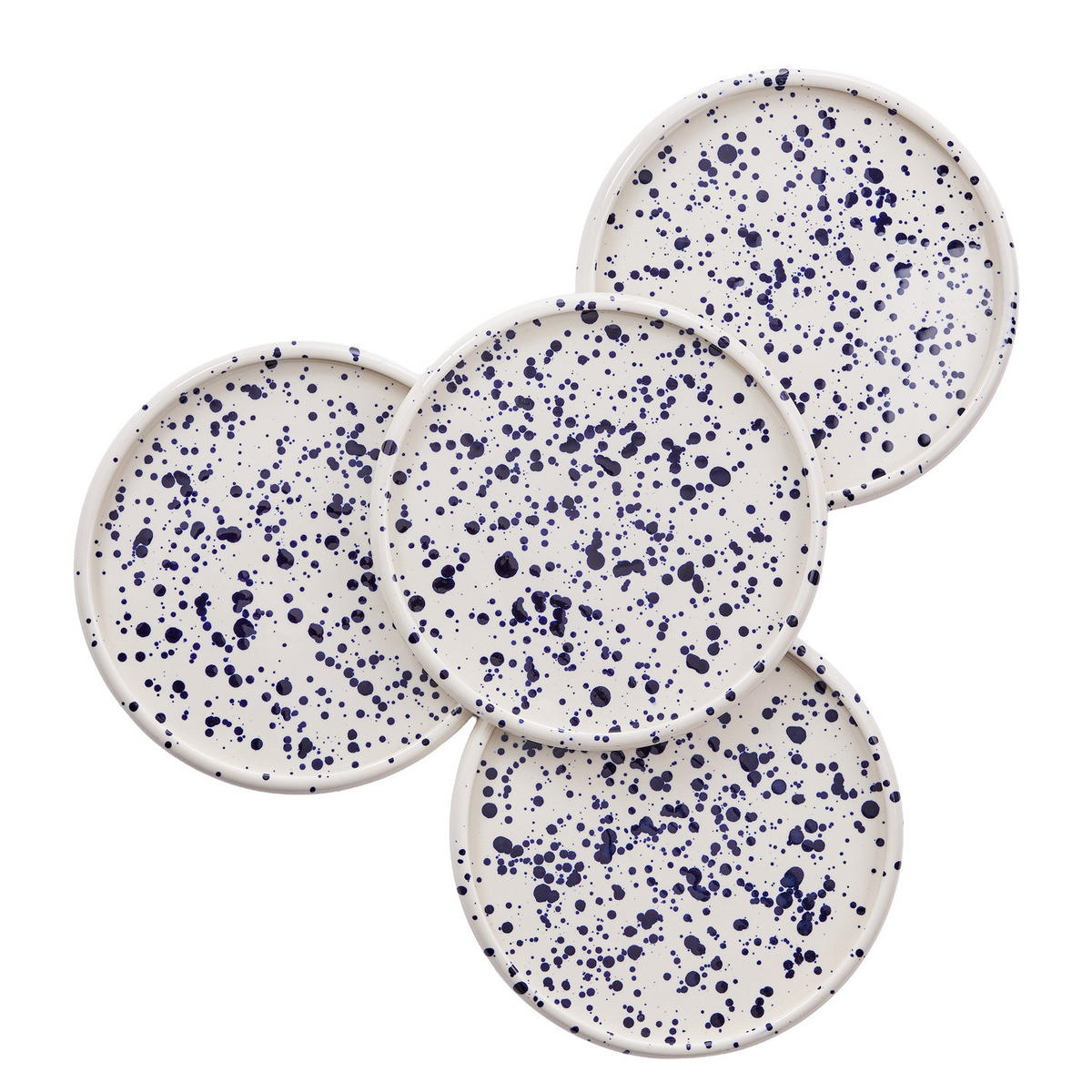 DINNERTELLER Boogy Splash - Dunkelblau, Keramik (28/28/2.3cm) - Butlers