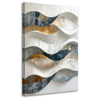 LEINWANDBILD Abstraktion 80x120cm - Grau, Textil (80/120cm) - Feeby