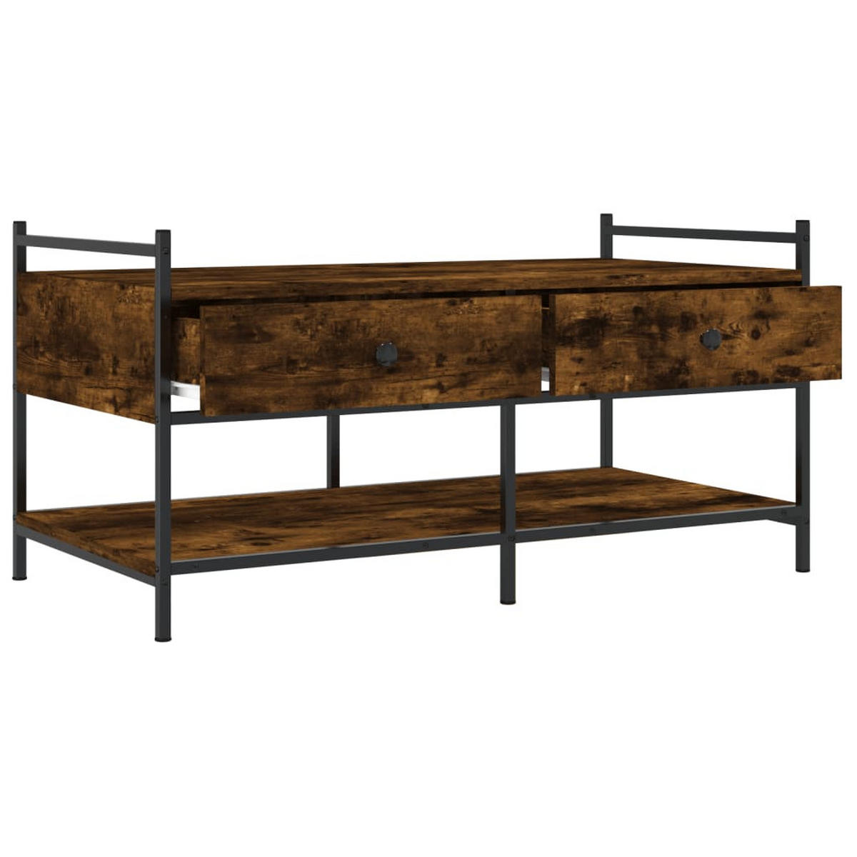 COUCHTISCH Räuchereiche 99x50x50 cm Holzwerkstoff - Braun, Holzwerkstoff (50/99/50cm) - furnicato
