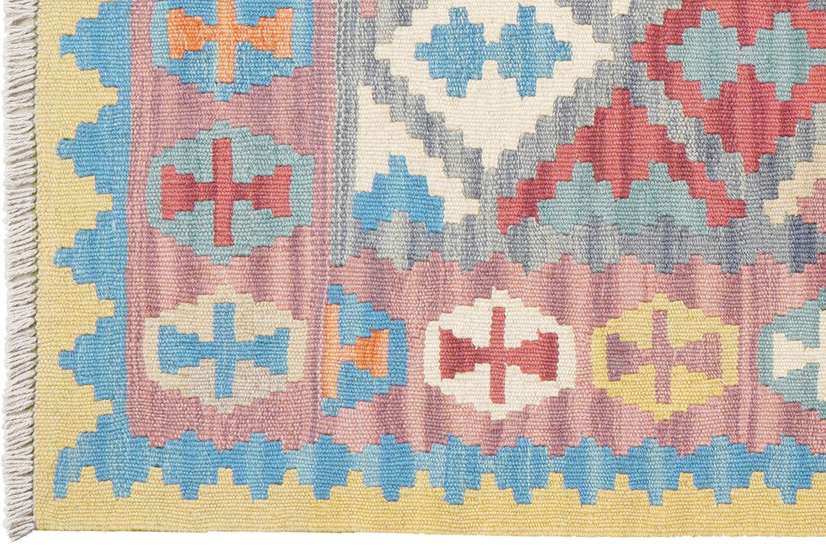 HANDWEBTEPPICH Gashgai Kelim Grau, Bunt 125/85 cm Schurwolle - Multicolor, Textil (85/125cm) - Looma