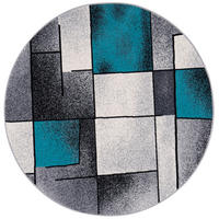 DESIGNER TEPPICH BRILLIANT FANTASY RUND - Blau, Textil (120/120cm) - Pergamon