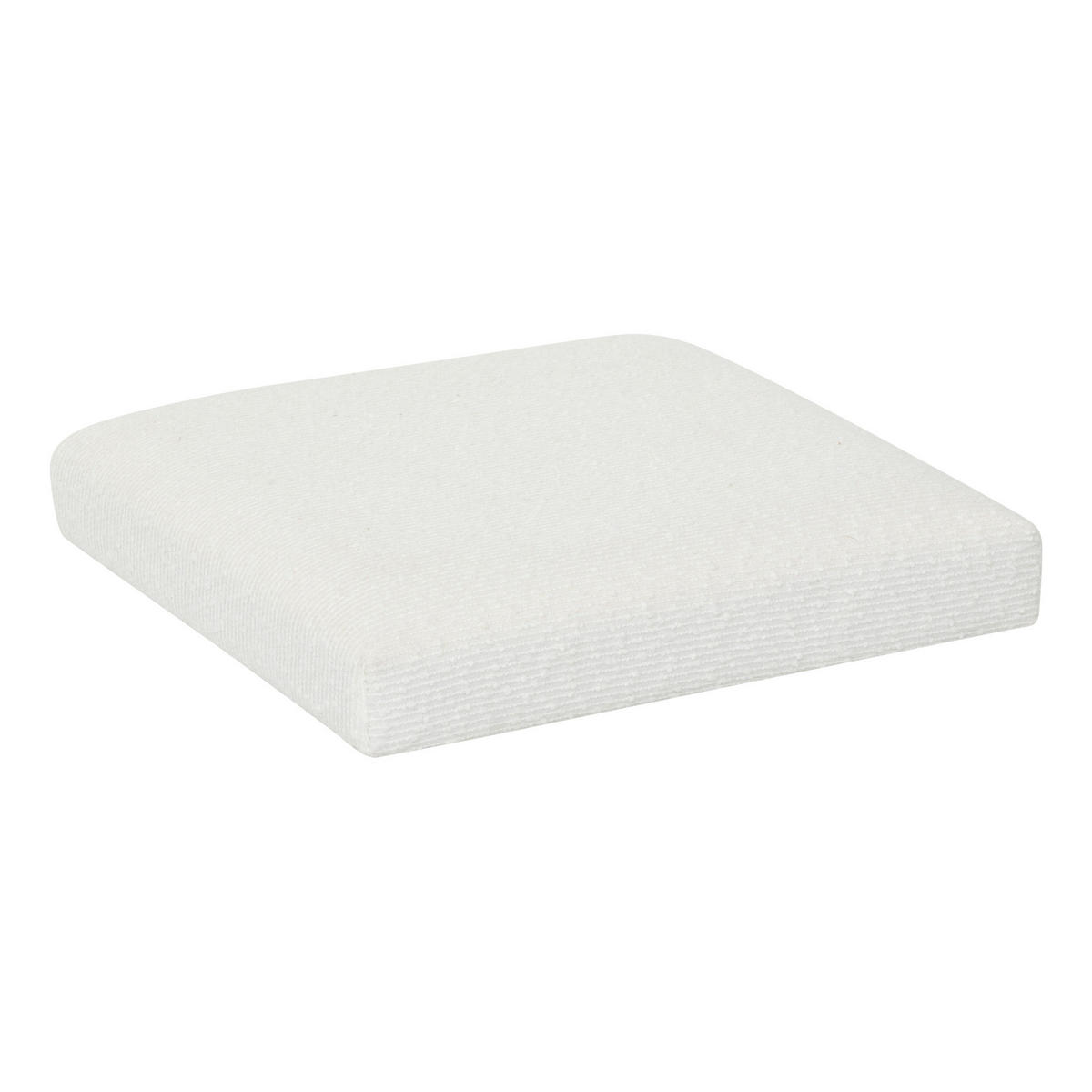 BOUCLÉ-POUF Modul 31/31/31 cm - Weiß, Holzwerkstoff (31/31/31cm) - 5five Simply Smart