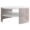 COUCHTISCH Fikoli Cashmere - Kaschmir/Weiß, Holzwerkstoff/Metall (75/75/40cm) - MIRJAN24