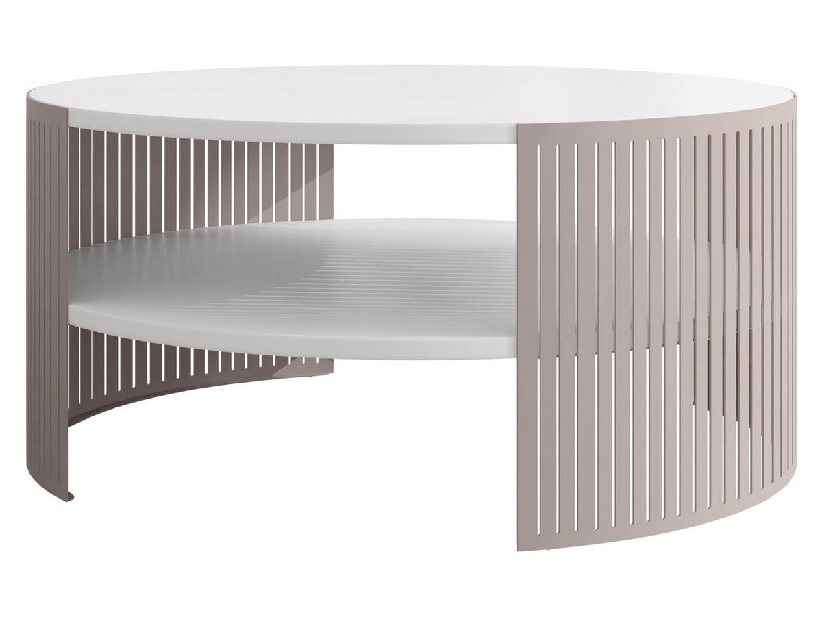 COUCHTISCH Fikoli Cashmere - Kaschmir/Weiß, Holzwerkstoff/Metall (75/75/40cm) - MIRJAN24