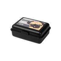 BROTDOSE Bastian Bielendorfer Otto! Niemand mopst mir mein Essen! Schwarz 17,5 x 12,8 x 6,9 cm - Schwarz, Kunststoff (17.5/6.9/12.8cm) - United Labels