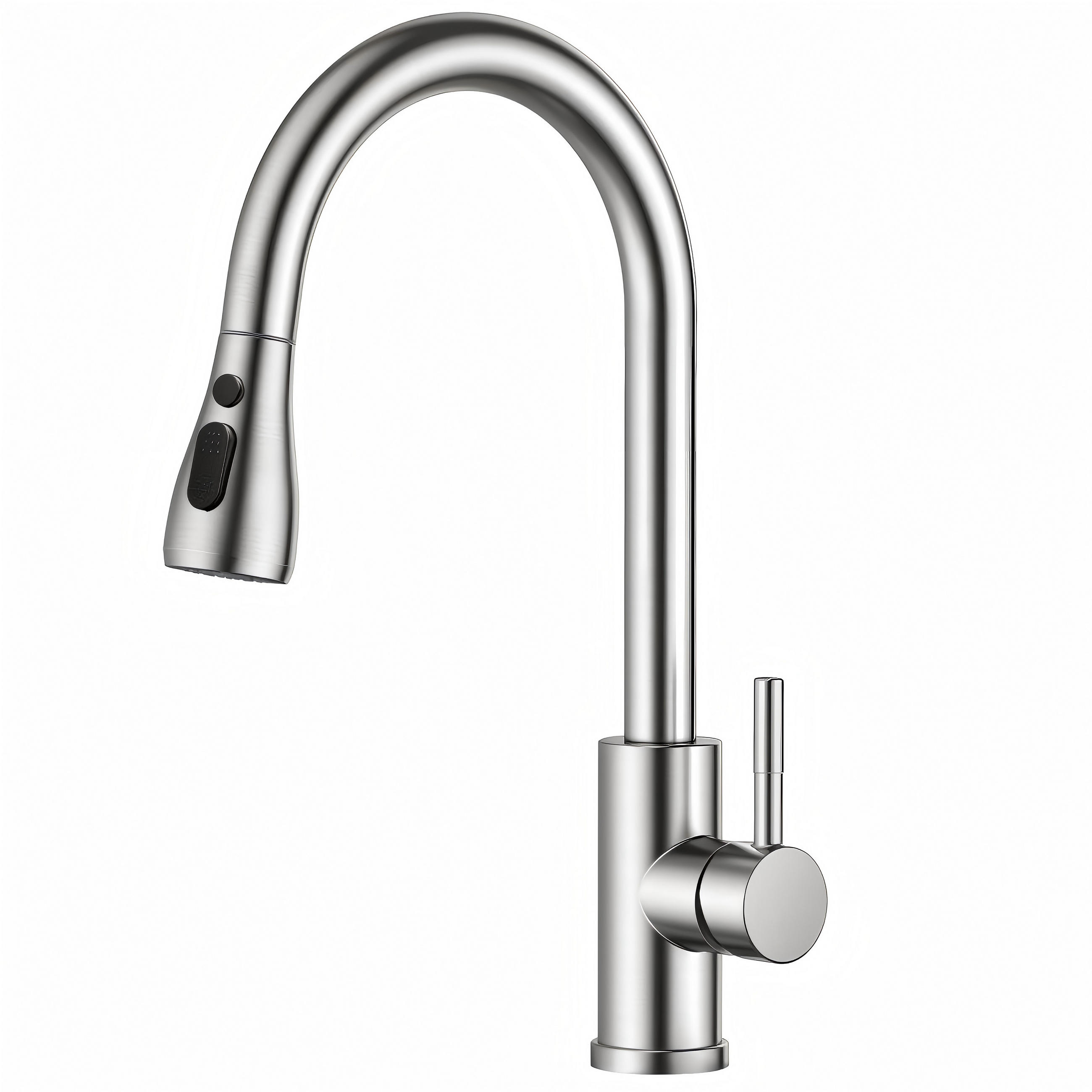 AUSZIEHBARE Küchenarmatur FO1524 Silber - Edelstahlfarben, Metall (26/4.5/27cm) - FORIOUS
