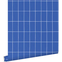 TAPETE kleine Fliesen 53 cm x 10.05 m - Blau, Papier (53/1000cm) - ESTAhome