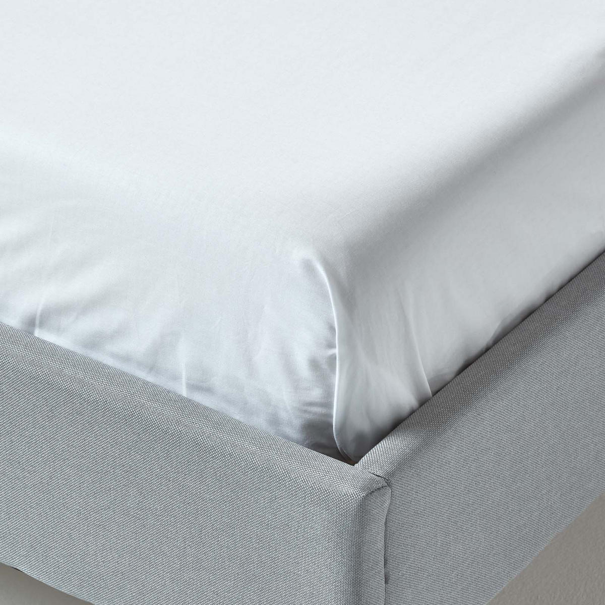 BETTLAKEN ohne Gummizug, Ägyptische Baumwolle, Fadendichte 200 - Weiß, Textil (270/300cm) - Homescapes