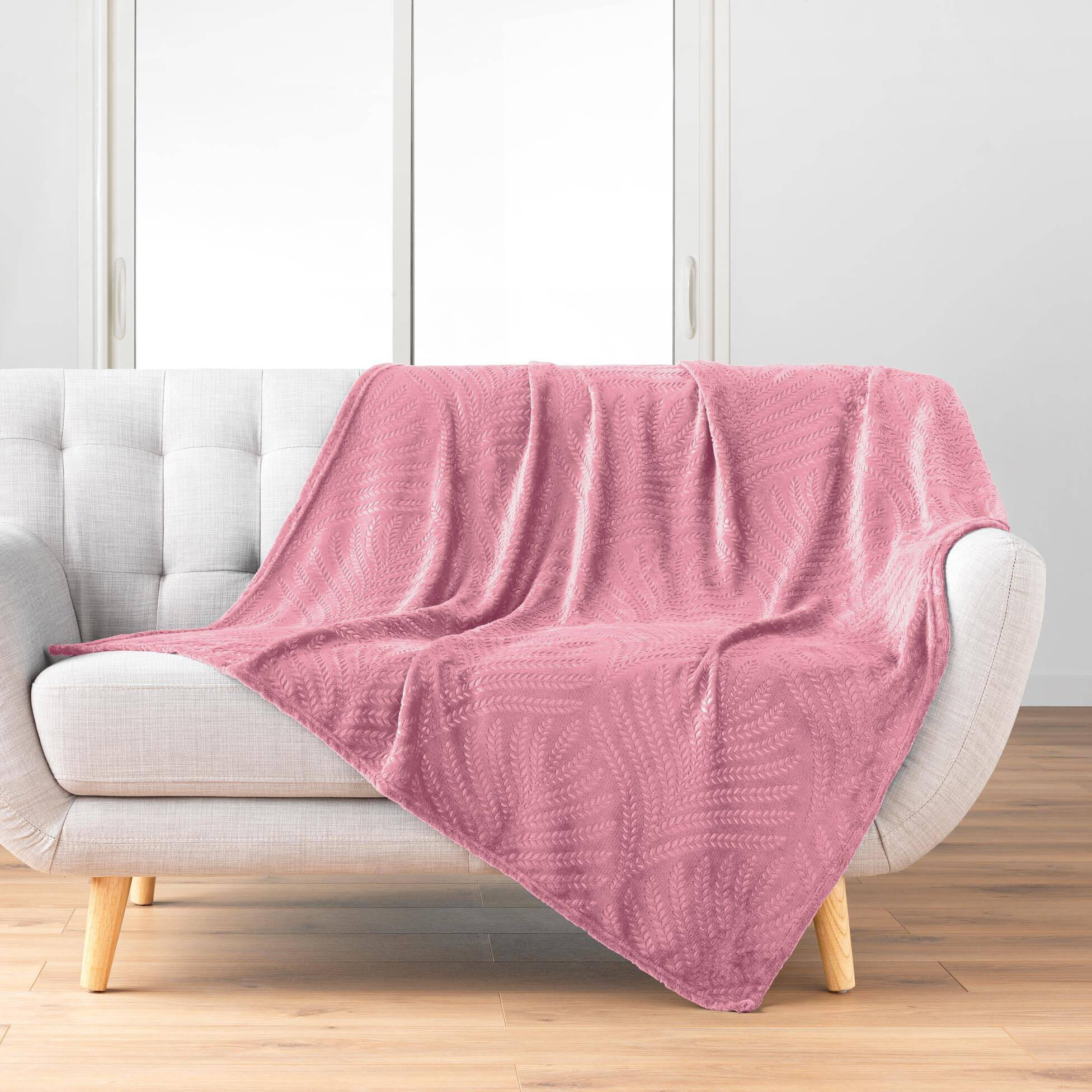 ÜBERWURF Nelia 125/150 cm - Rosa, Textil (150/125cm) - Douceur d´intérieur