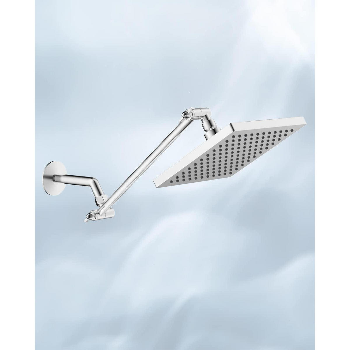 REGENBRAUSE Duschkopf Eckig 25 cm Chrom - Silberfarben, Metall (25/12.7/25cm)