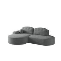 ECKSOFA Girona Mit Schlaffunktion - Dunkelgrau, Holzwerkstoff/Textil (278/179cm) - Fun Möbel