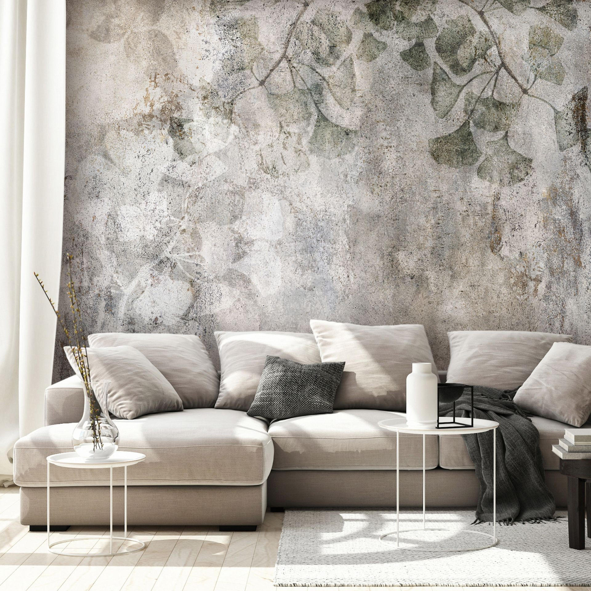 VLIESTAPETE Grau 450/315 cm - Beige/Grau, Textil (450/1cm) - KUNSTLOFT