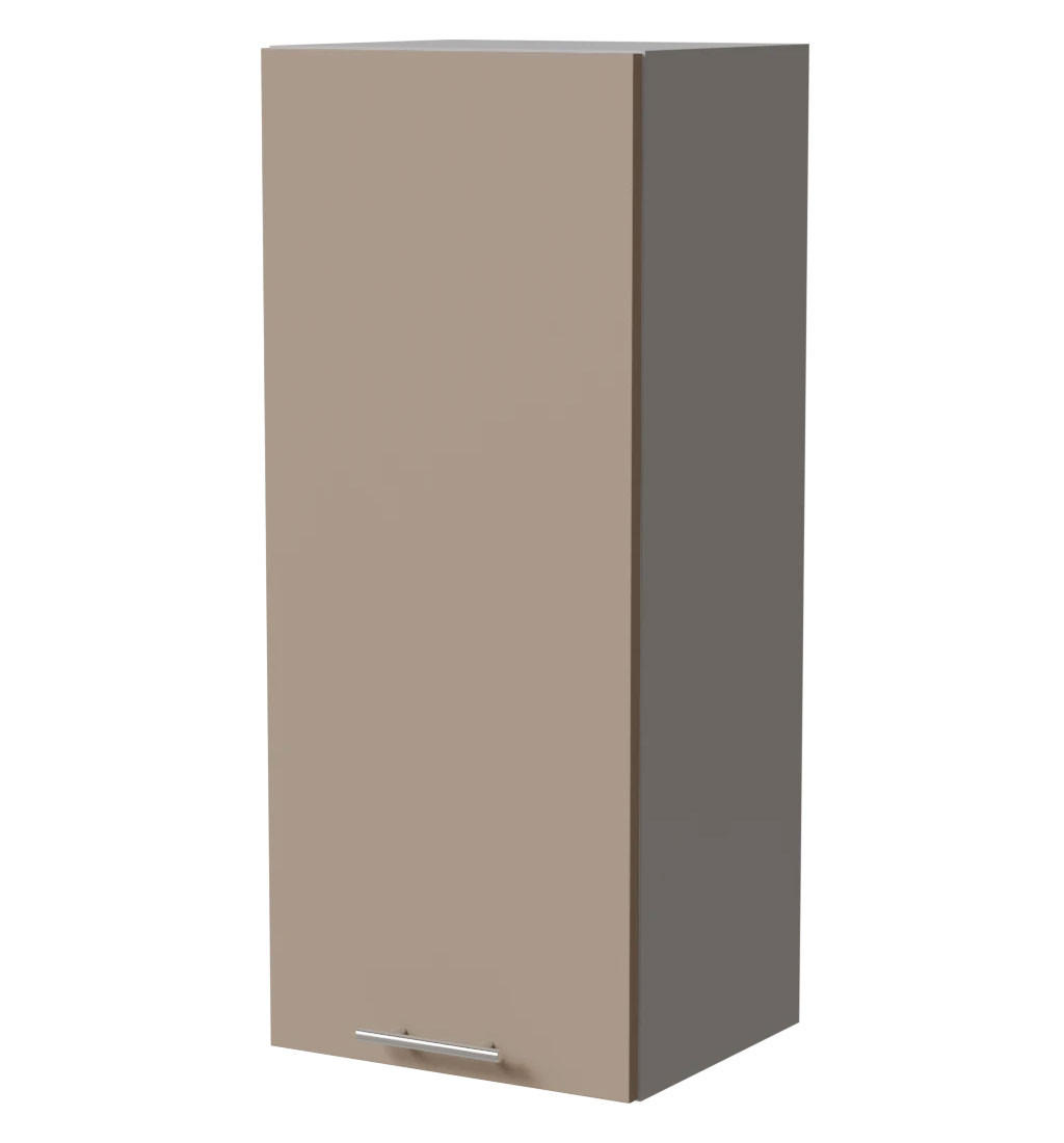 Feldmann-Wohnen Hängeschrank Graubraun, Grau 40x96x32.5 cm