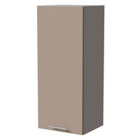 HÄNGESCHRANK Brerra W4/40 Grau / RAL 1019 graubeige Matt 40 / 32,5 / 96cm - Graubraun/Grau, Holz/Holzwerkstoff (40/96/32.5cm) - Feldmann-Wohnen