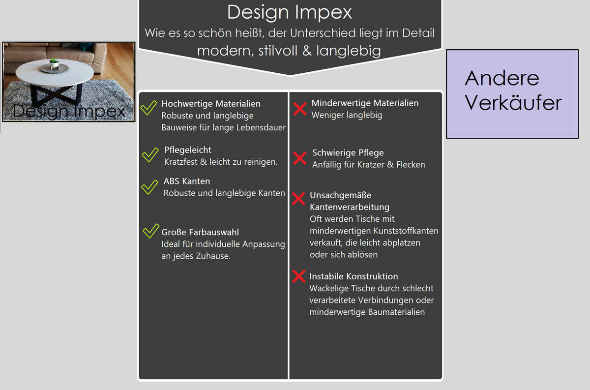 COUCHTISCH rund Eiche Gold Schwarz 86x42 cm - Eichefarben/Schwarz, Holzwerkstoff (86/86/42cm) - designimpex