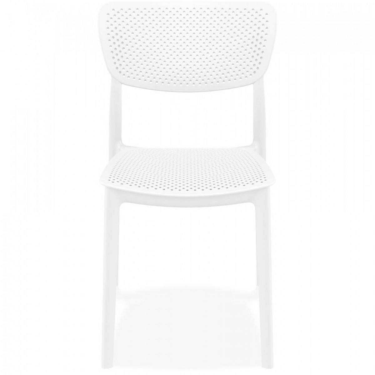 STUHL Weiß 45x82x53cm - Weiß, Kunststoff (45/82/53cm) - AlterEgo