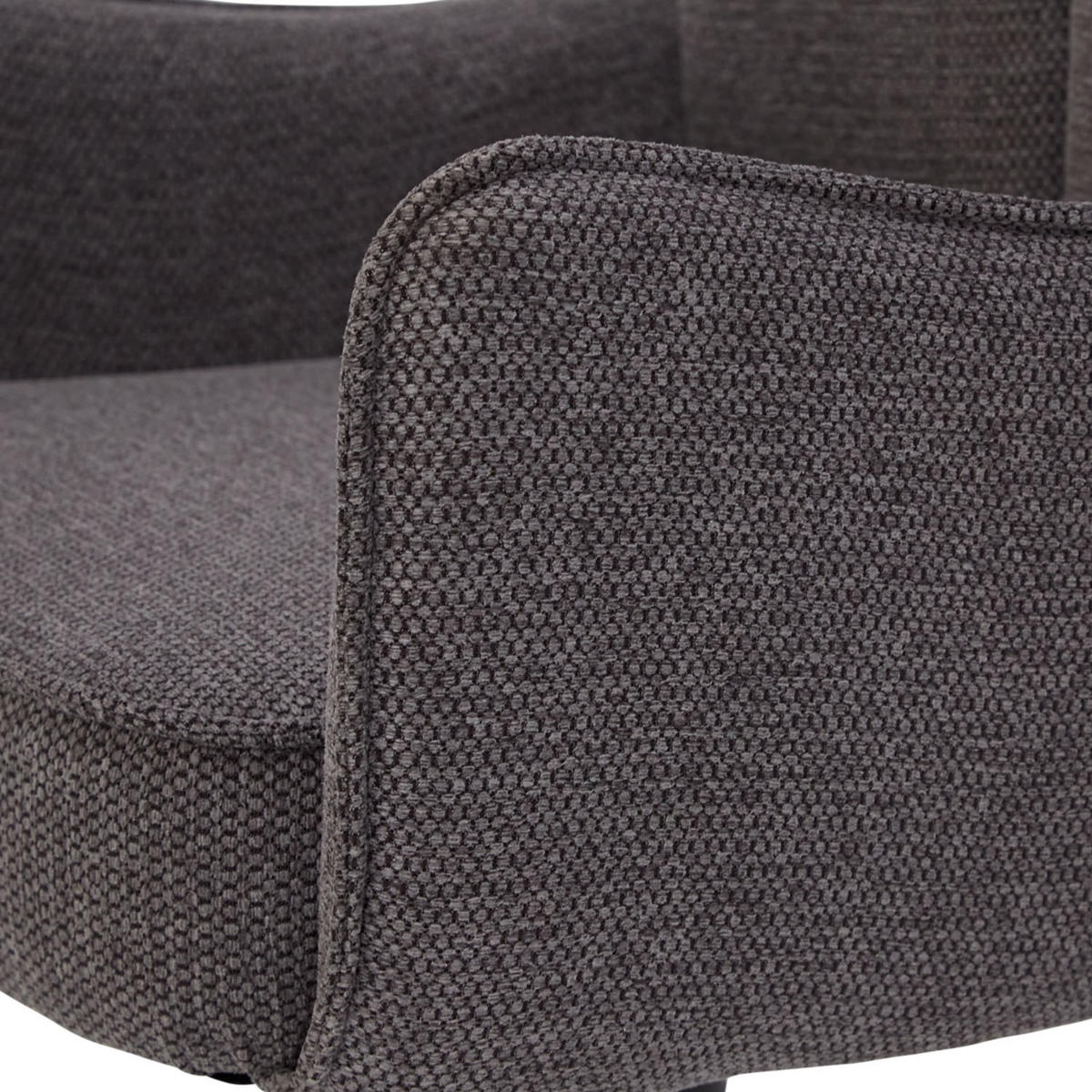 TISCHGRUPPE oval braun schwarz mit 4 Stühle Anthrazit - Anthrazit/Braun, Metall (95/94/200cm) - Homestyle4u