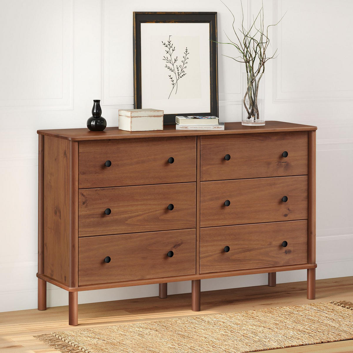 KOMMODE APOANA Kastanie - Kastanienfarben, Holz (132/83/40cm) - IDIMEX