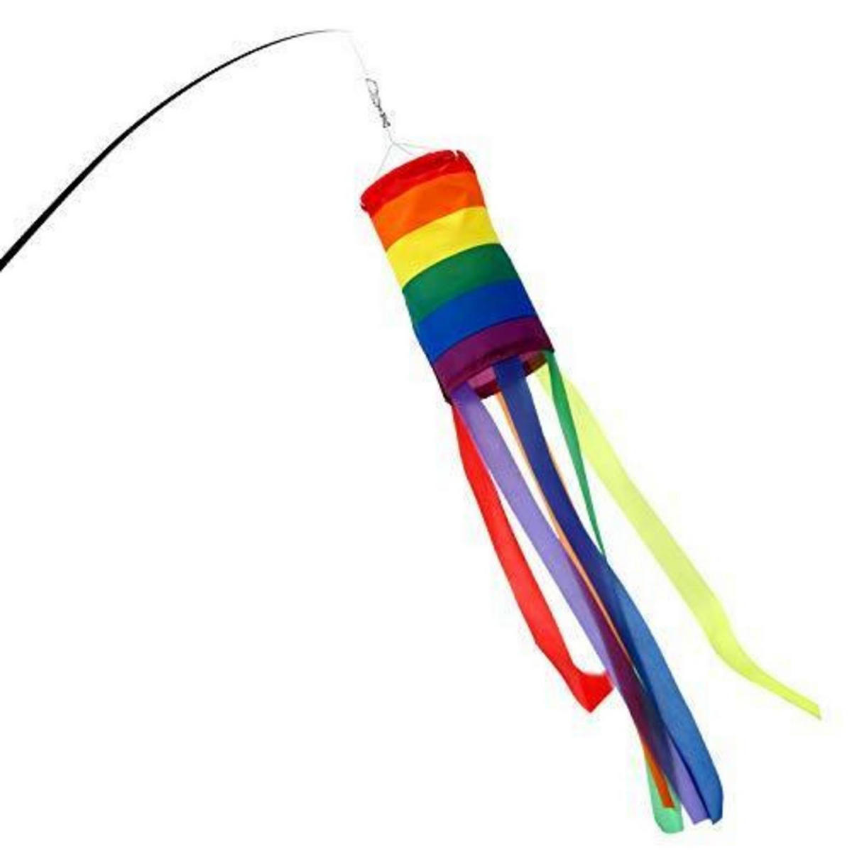 WINDSACK 2-teiliges Set Regenbogen 61 cm - Multicolor, Textil (10/10/1cm)