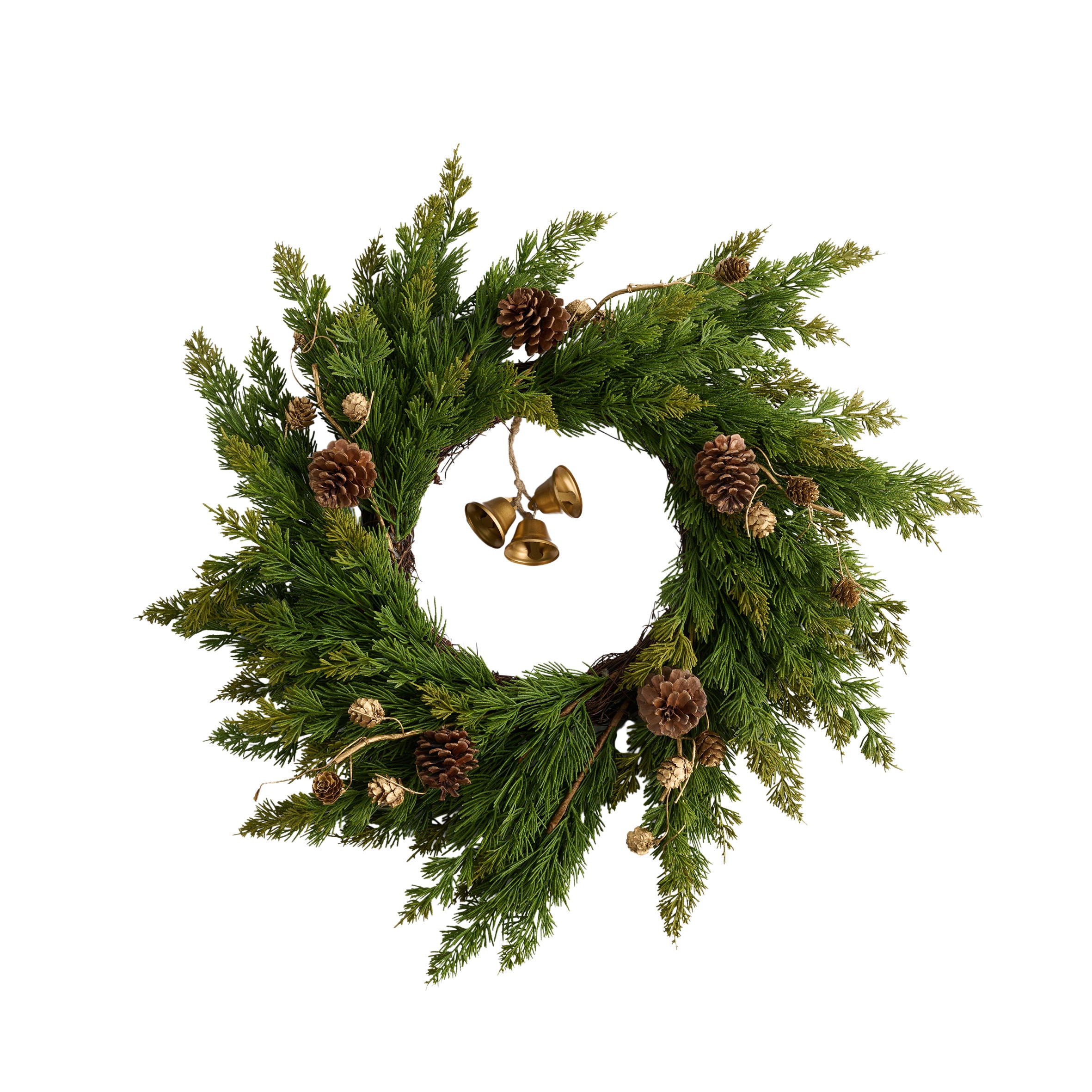 WEIHNACHTSKRANZ Folke, Ø54cm - Grün, Kunststoff (54/11/54cm) - home&you