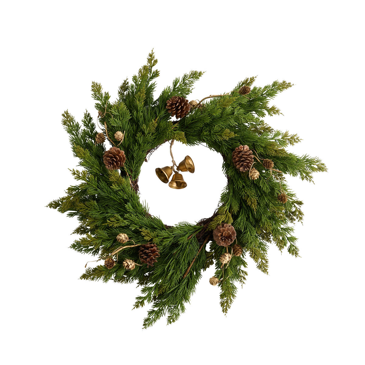 WEIHNACHTSKRANZ Folke, Ø54cm - Grün, Kunststoff (54/11/54cm) - home&you